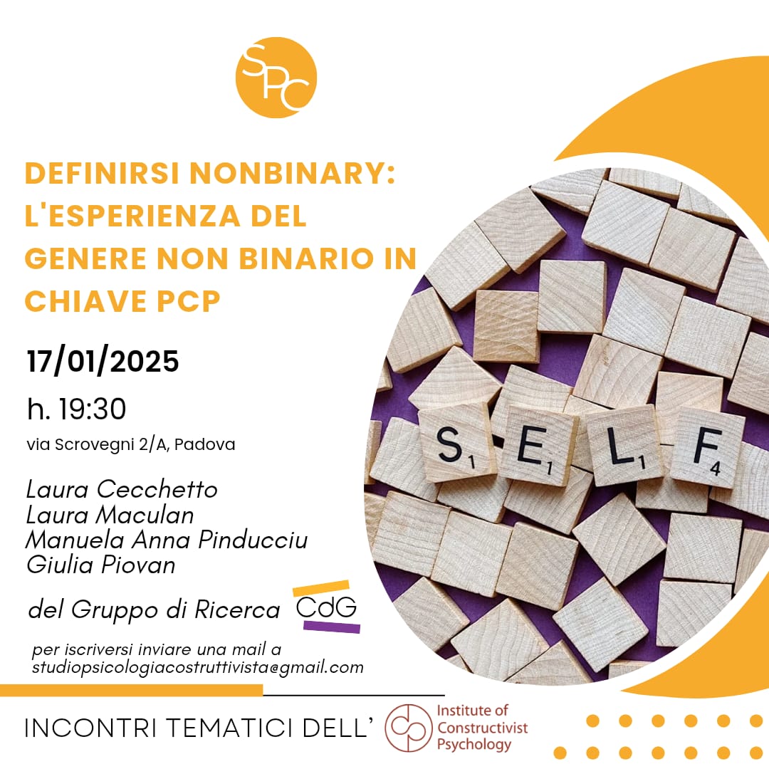Definirsi non binary: l'esperienza del genere non binario in chiave PCP